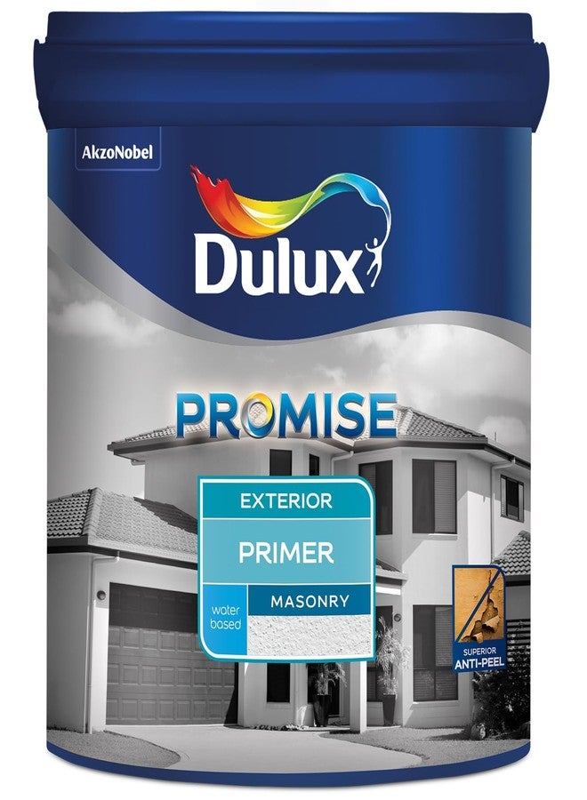 ديولكس طلاء أساس دولوكس بروميس للجدران الخارجية | طلاء أساس فاخر للجدران ذو أساس مائي، مقاوم للتشقق، وبياض فائق للجدران المشرقة (1 لتر) | ضمان 3 سنوات - Image 1